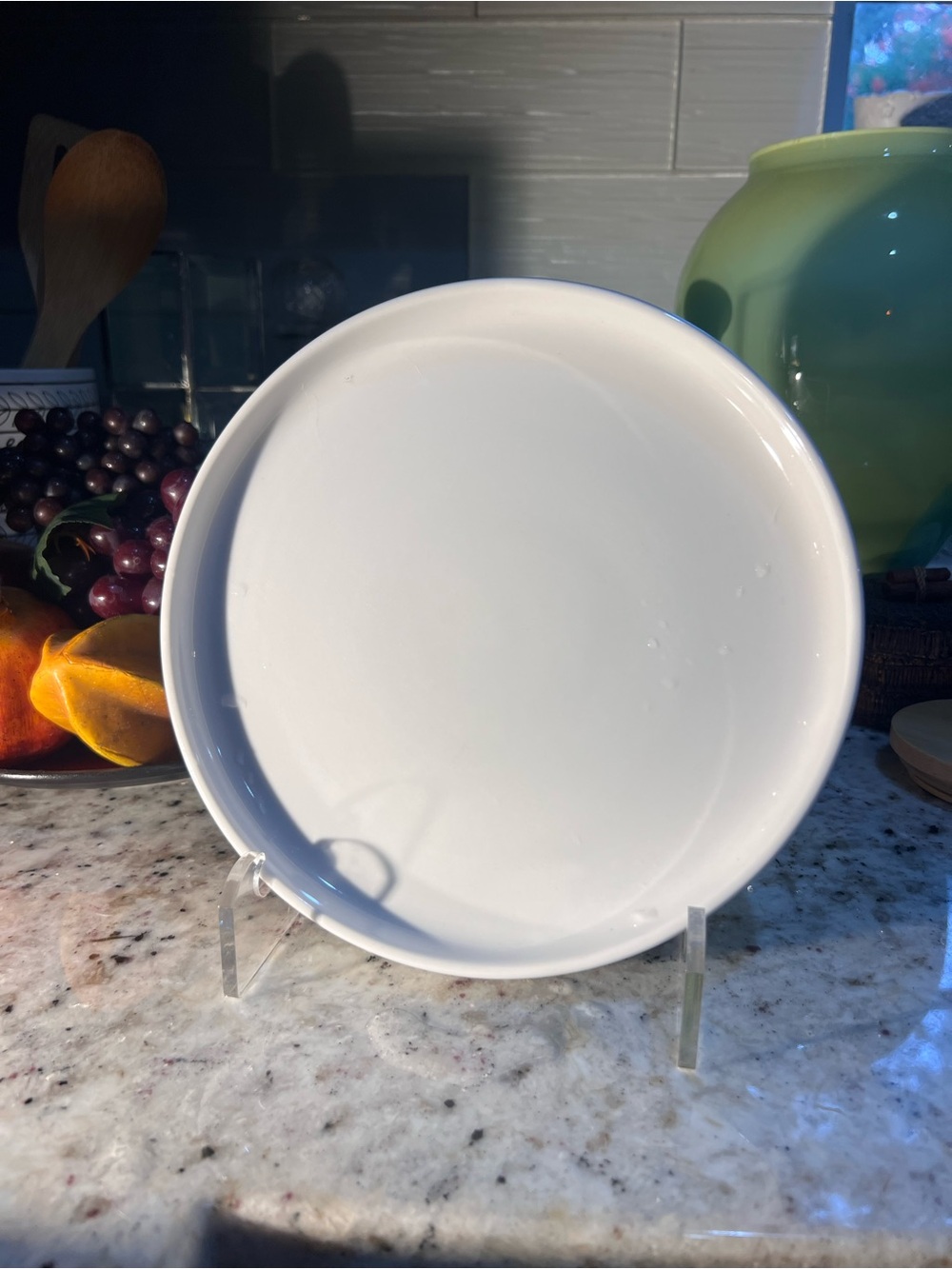 White Ceramic Serving Plate - Sleek Everyday Serveware